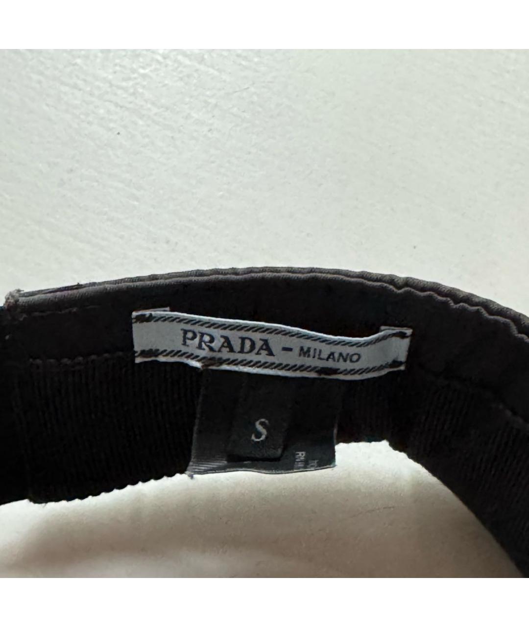 PRADA Черная кепка, фото 5