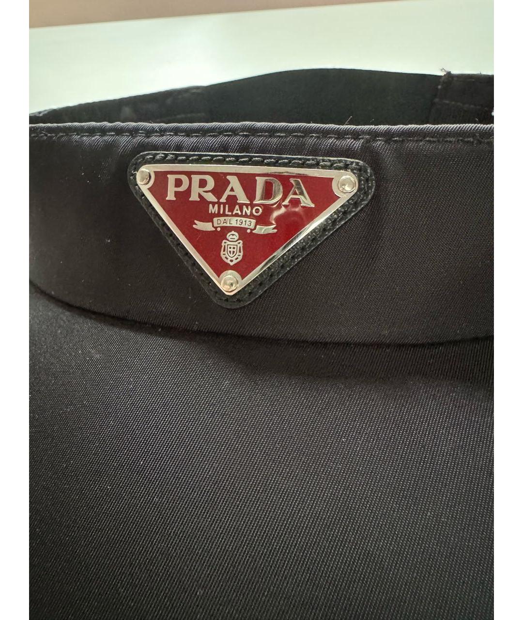 PRADA Черная кепка, фото 4