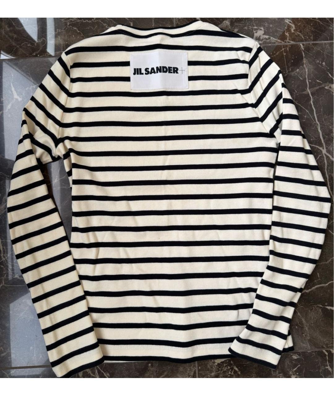 JIL SANDER Белый хлопковый джемпер / свитер, фото 2