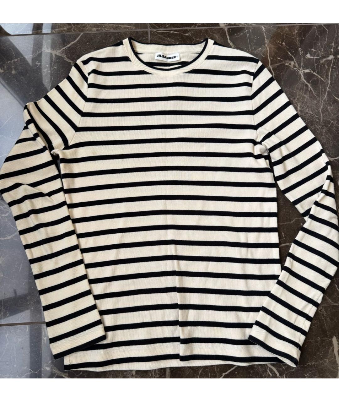 JIL SANDER Белый хлопковый джемпер / свитер, фото 5
