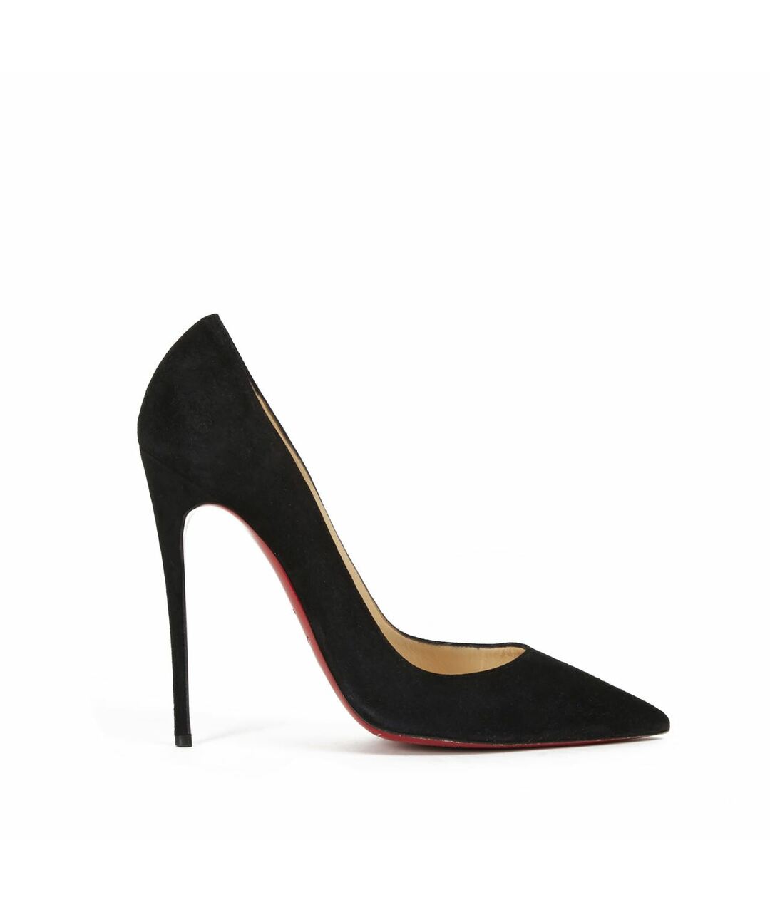 CHRISTIAN LOUBOUTIN Черные замшевые туфли, фото 5