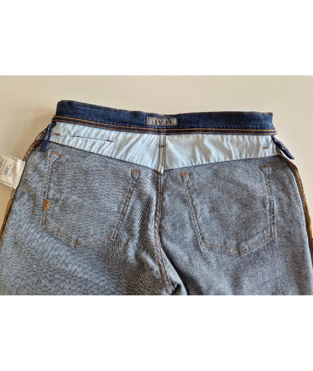 CORNELIANI Синие хлопко-эластановые джинсы скинни, фото 3