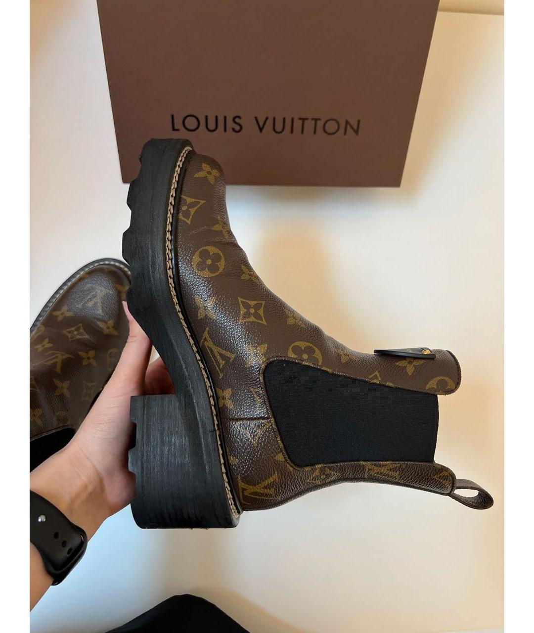 LOUIS VUITTON Черные полусапоги, фото 3