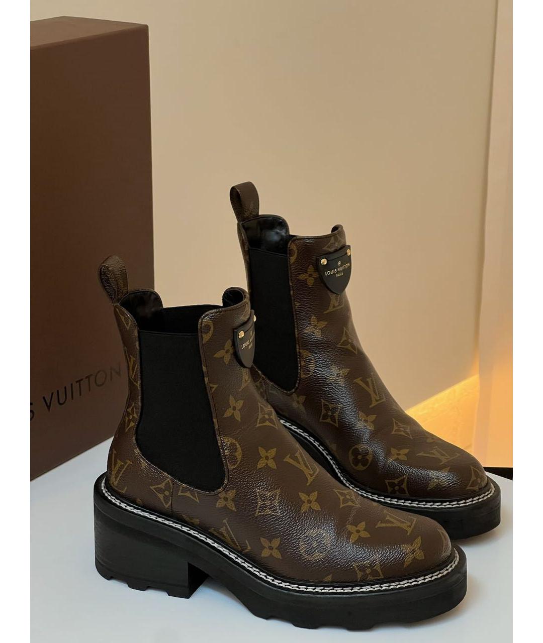LOUIS VUITTON Черные полусапоги, фото 5