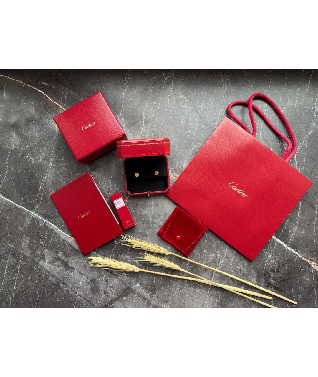 CARTIER Золотые серьги из желтого золота, фото 5