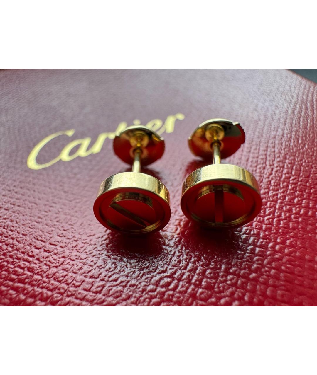 CARTIER Золотые серьги из желтого золота, фото 2