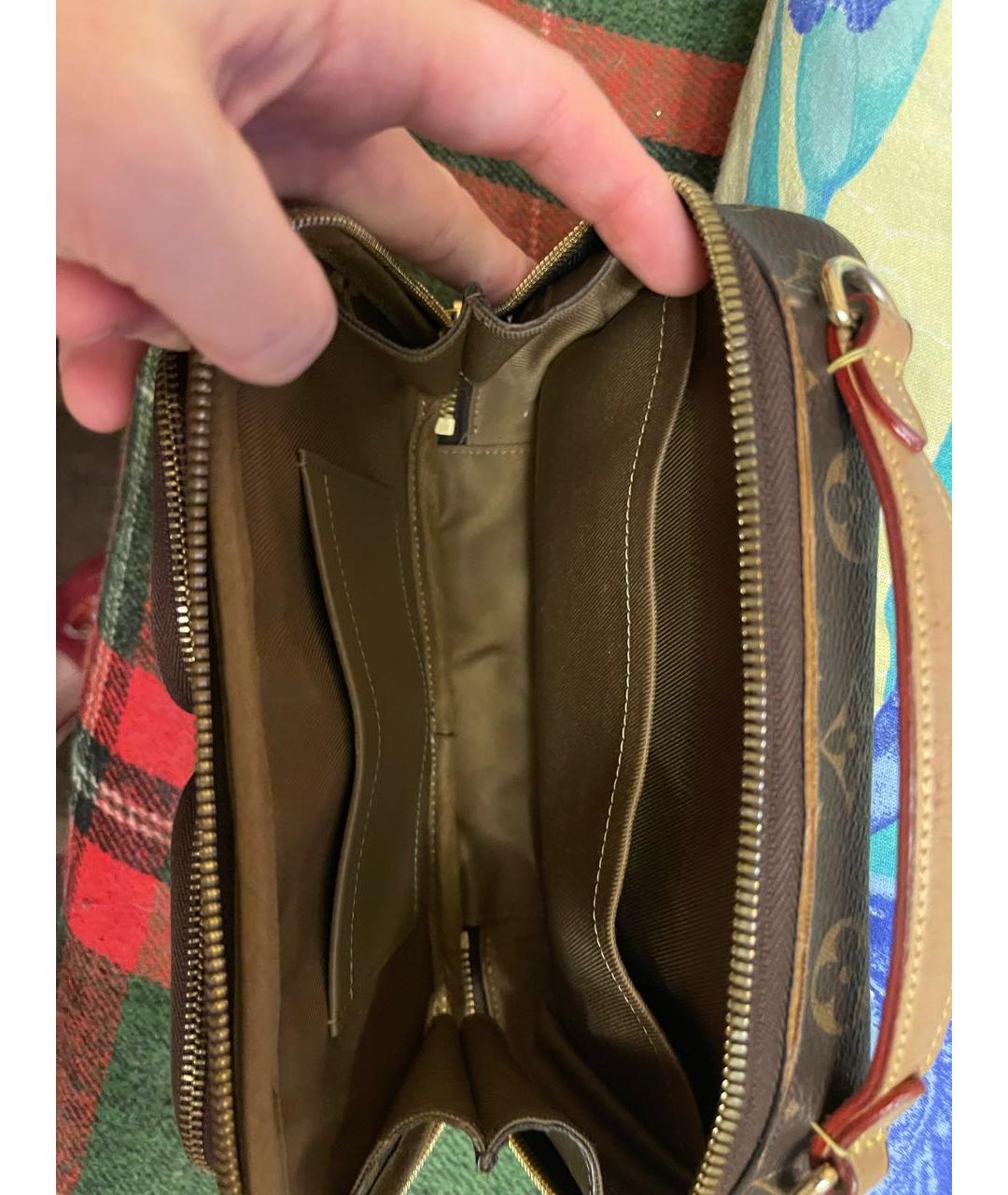 LOUIS VUITTON Кожаная барсетка, фото 8