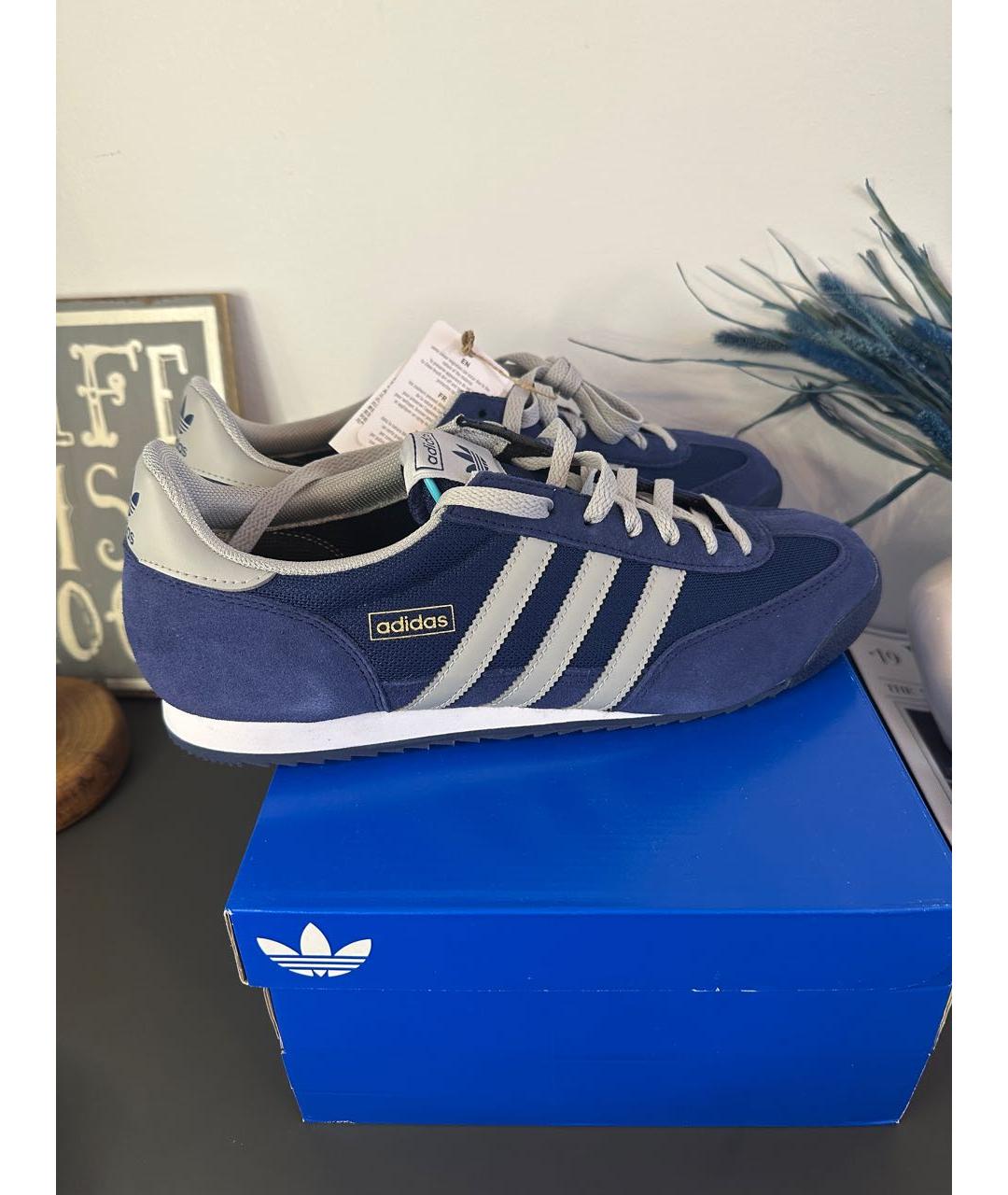 ADIDAS Синие синтетические низкие кроссовки / кеды, фото 5