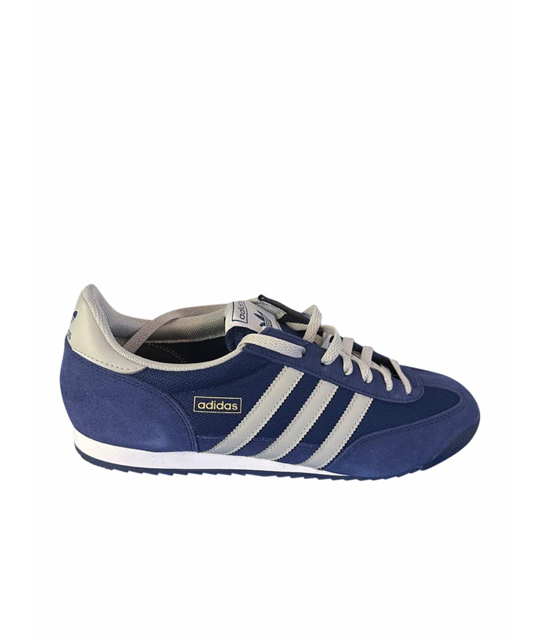 ADIDAS Синие синтетические низкие кроссовки / кеды, фото 1