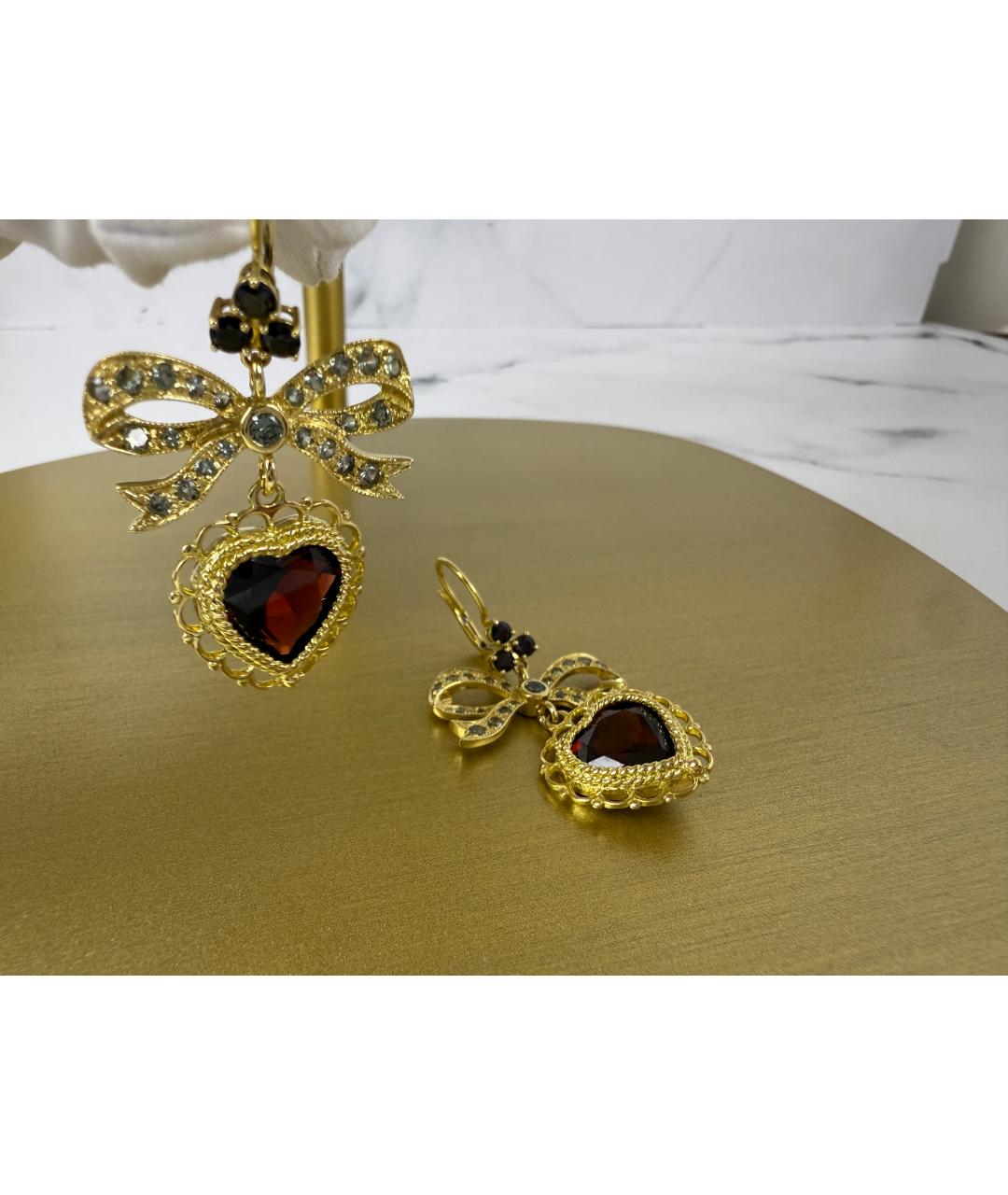 DOLCE&GABBANA Золотые серьги из желтого золота, фото 3