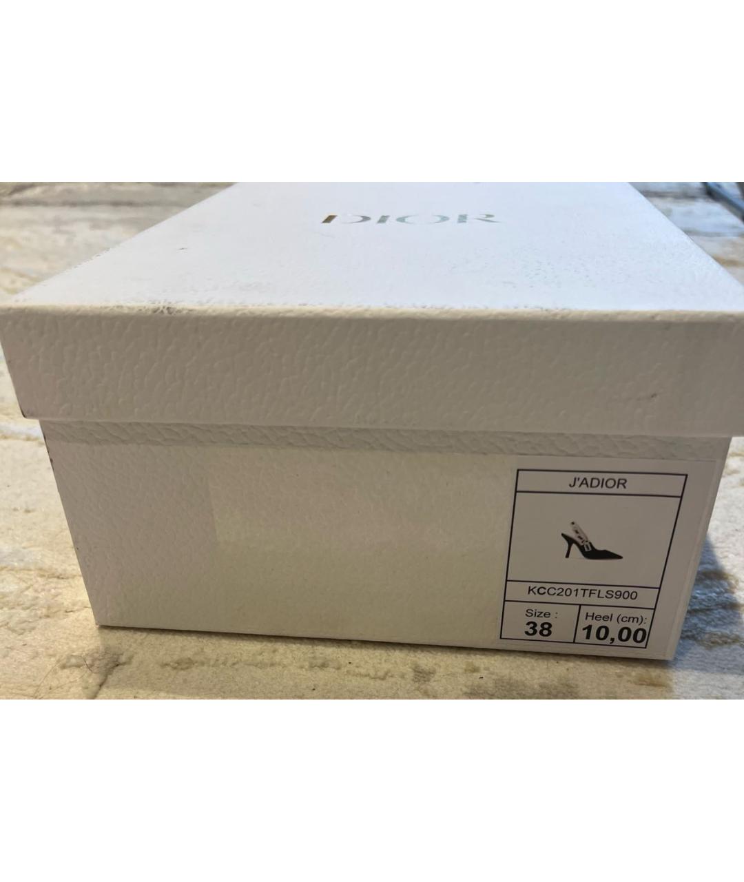 CHRISTIAN DIOR Черные текстильные туфли, фото 6