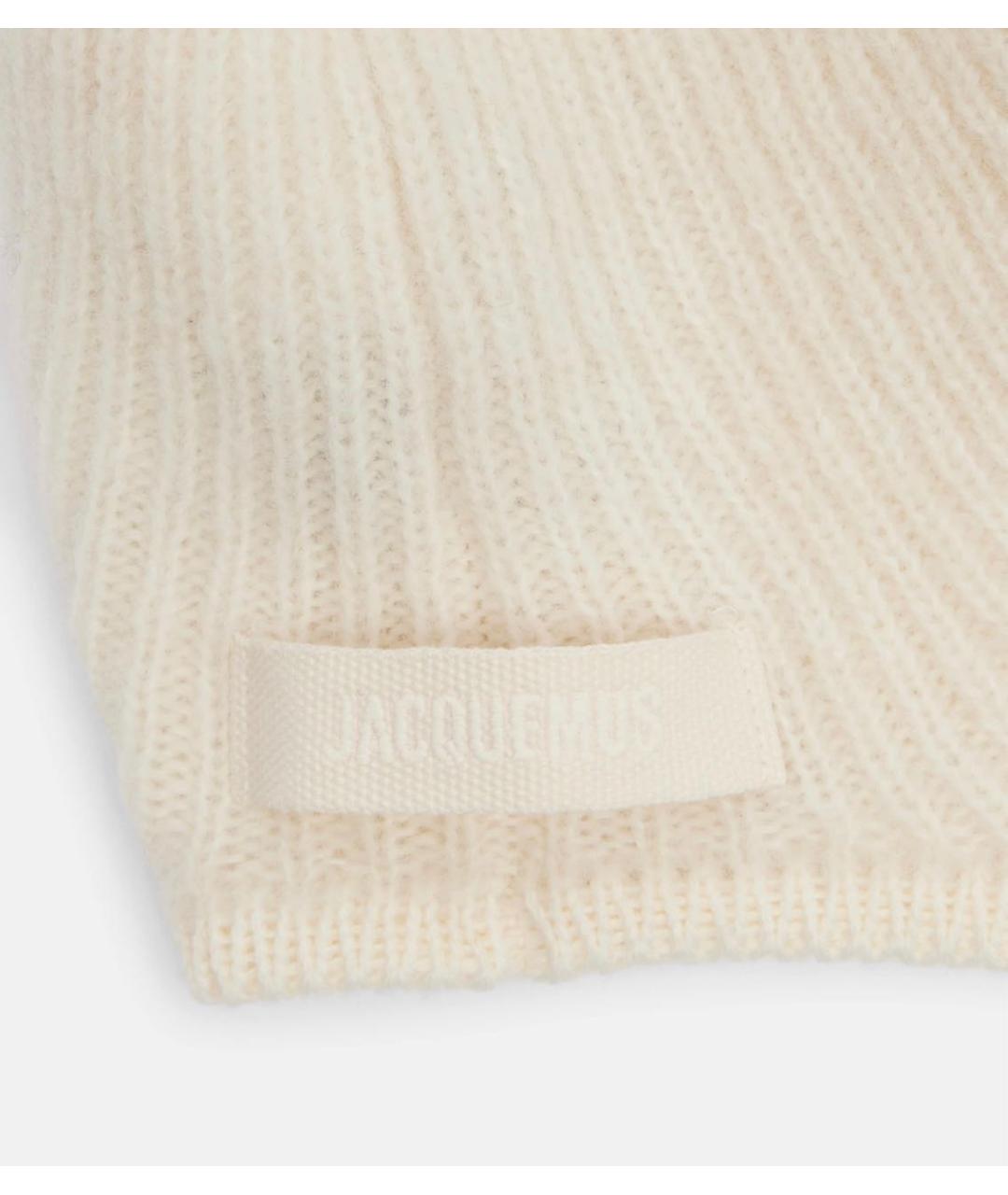 JACQUEMUS Бежевая шерстяная шапка, фото 2