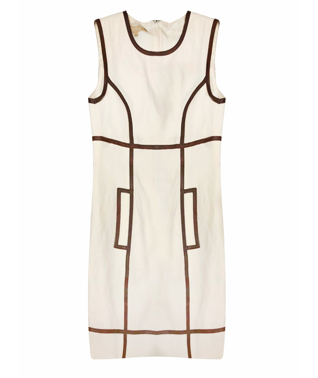 MICHAEL KORS Бордовое вискозное повседневное платье, фото 1