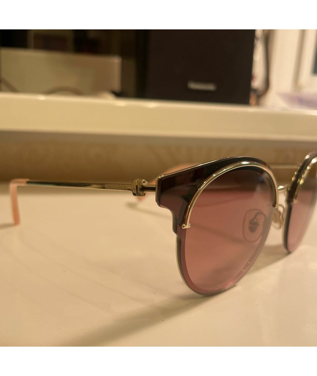 TIFFANY&CO Коричневые солнцезащитные очки, фото 3