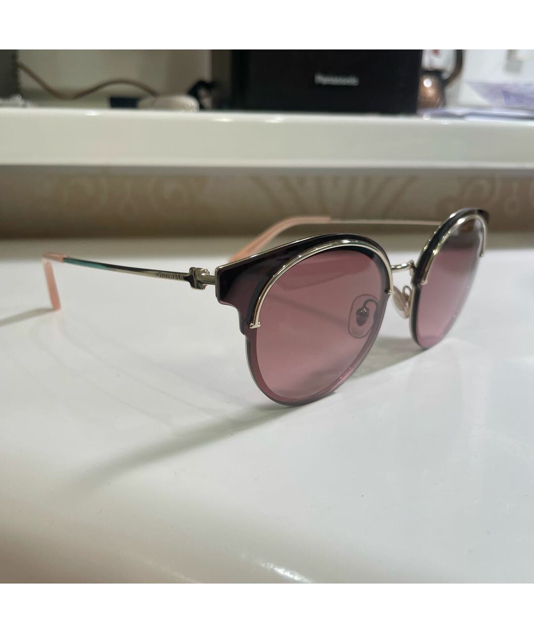 TIFFANY&CO Коричневые солнцезащитные очки, фото 2