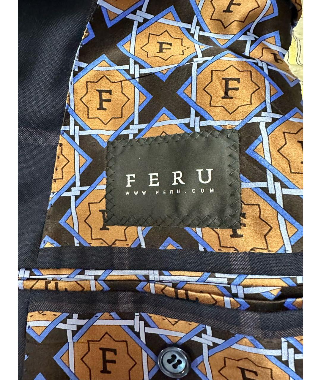 FERU Темно-синий кашемировый пиджак, фото 5