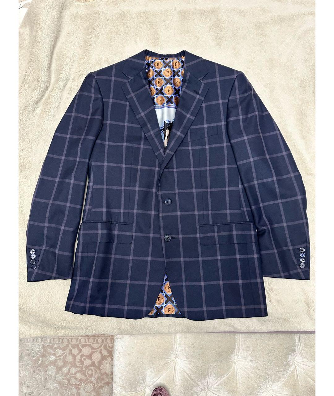 FERU Темно-синий кашемировый пиджак, фото 7