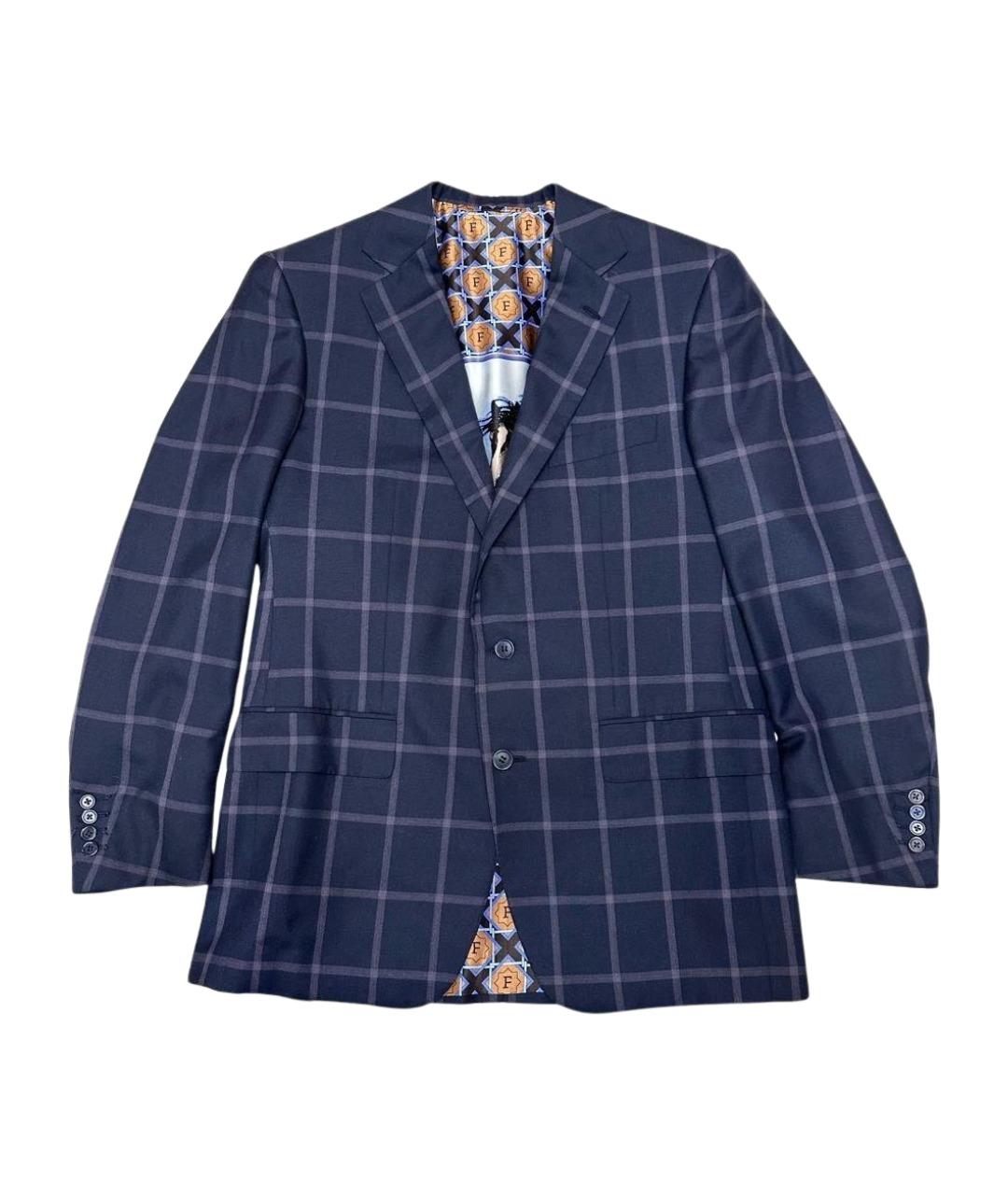 FERU Темно-синий кашемировый пиджак, фото 8