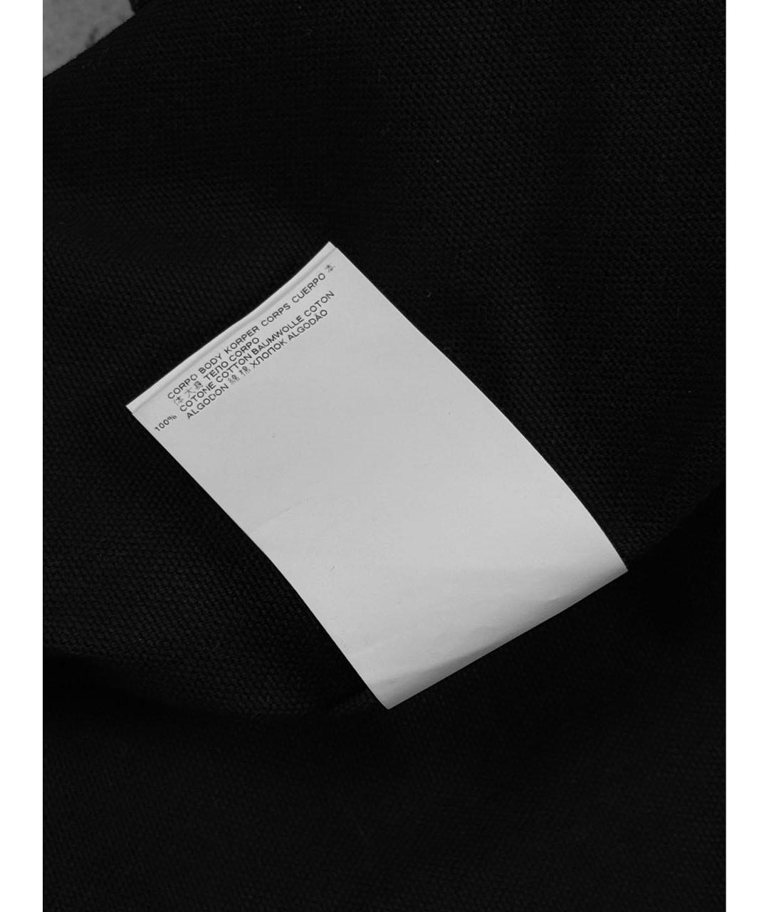 MM6 MAISON MARGIELA Черная хлопковая сумка тоут, фото 8