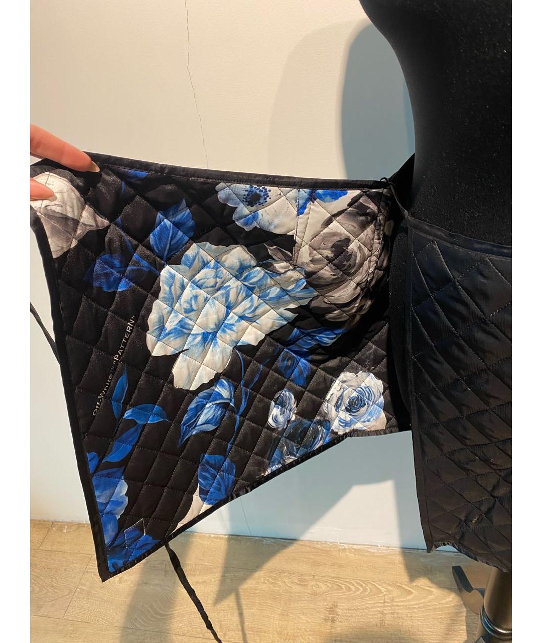 OFF-WHITE Черная полиэстеровая юбка мини, фото 5