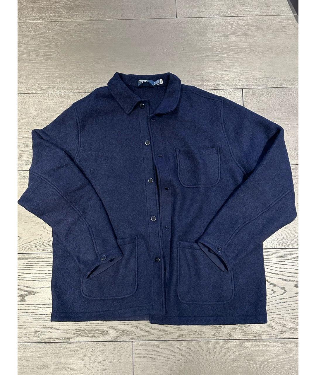 POLO RALPH LAUREN Темно-синяя шерстяная куртка, фото 6