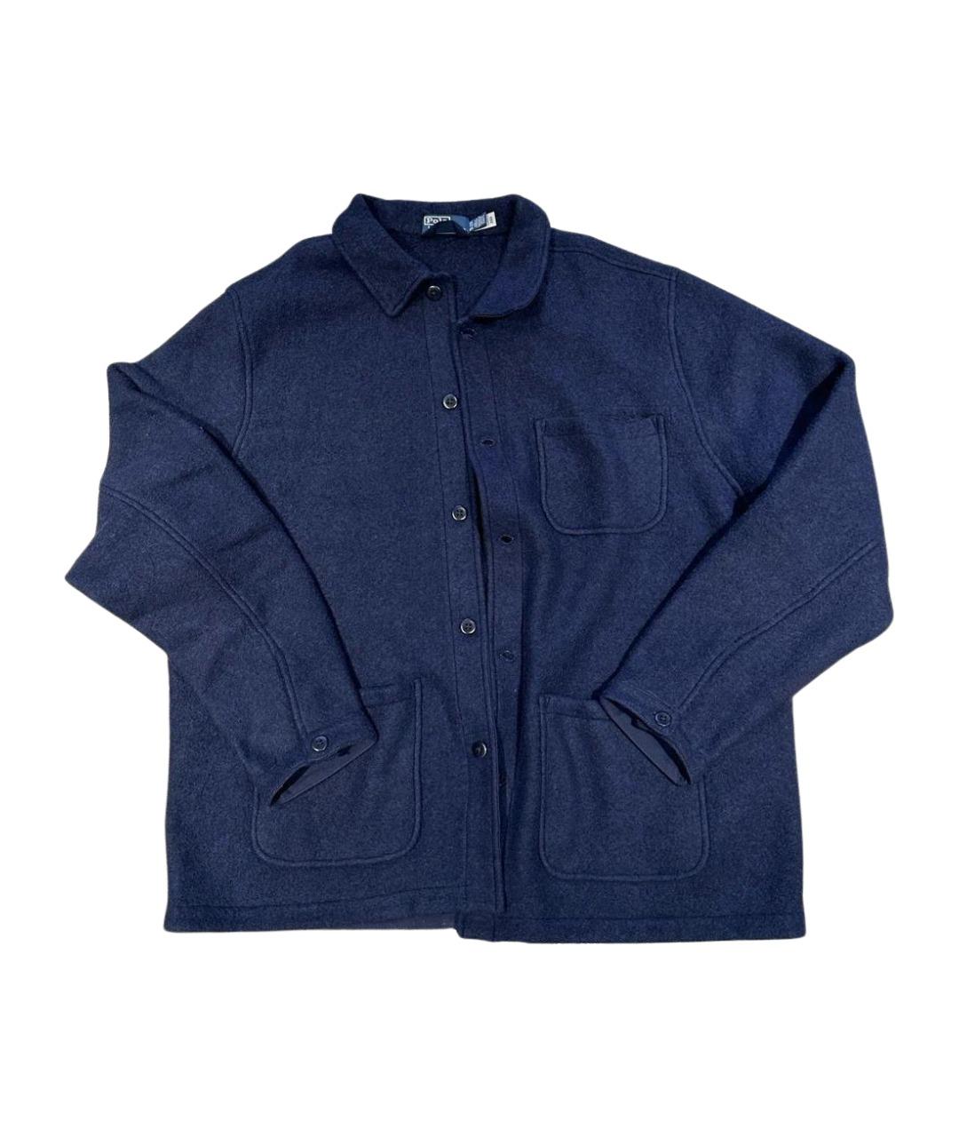 POLO RALPH LAUREN Темно-синяя шерстяная куртка, фото 1