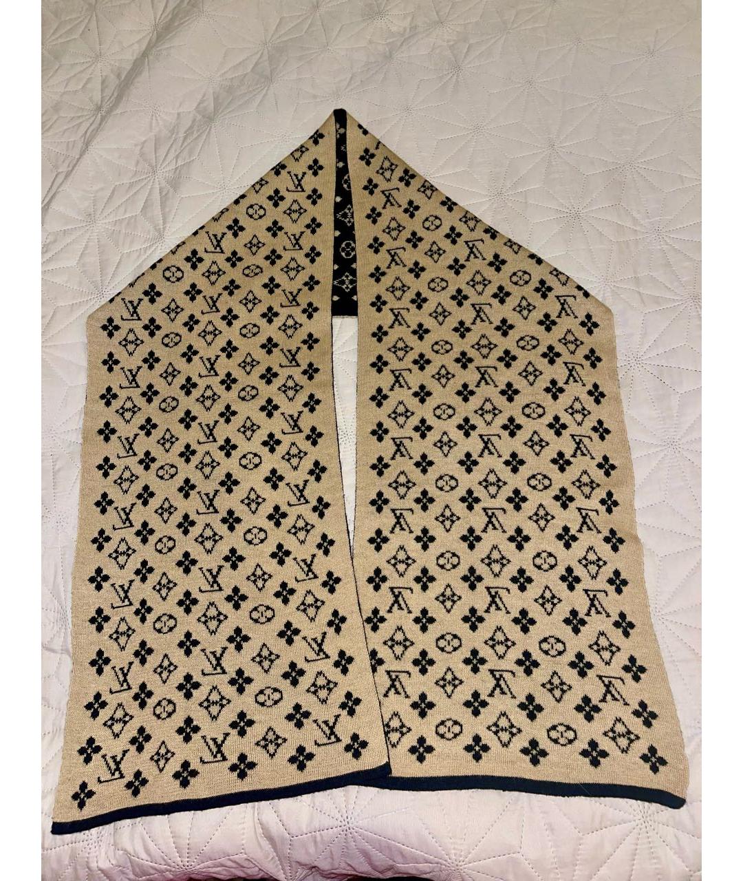 LOUIS VUITTON Мульти шерстяной шарф, фото 4
