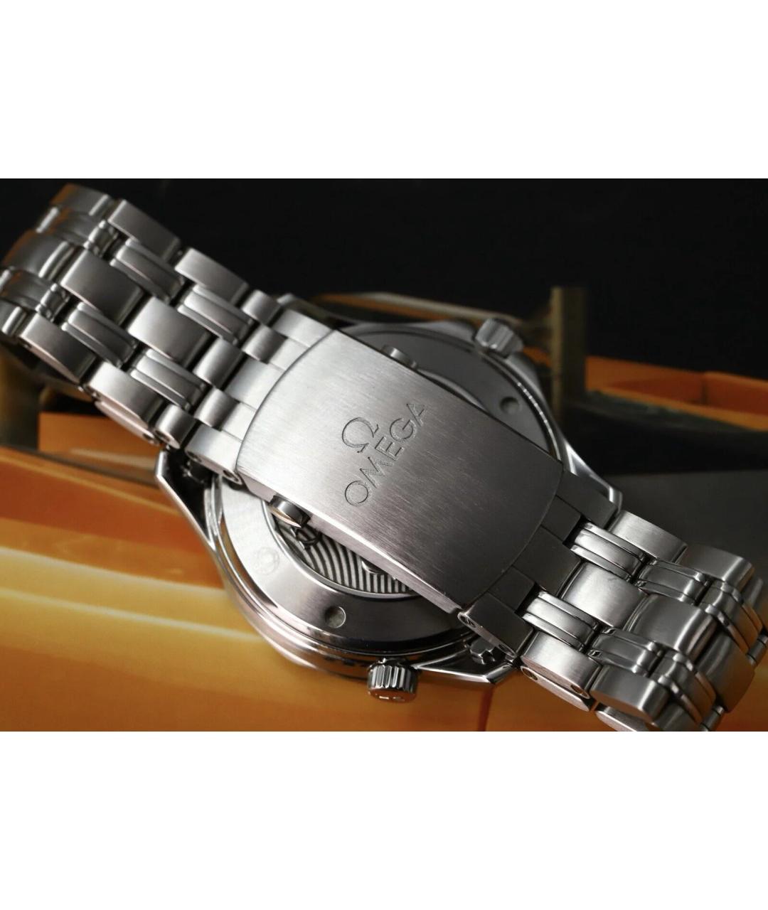 OMEGA Черные часы, фото 6