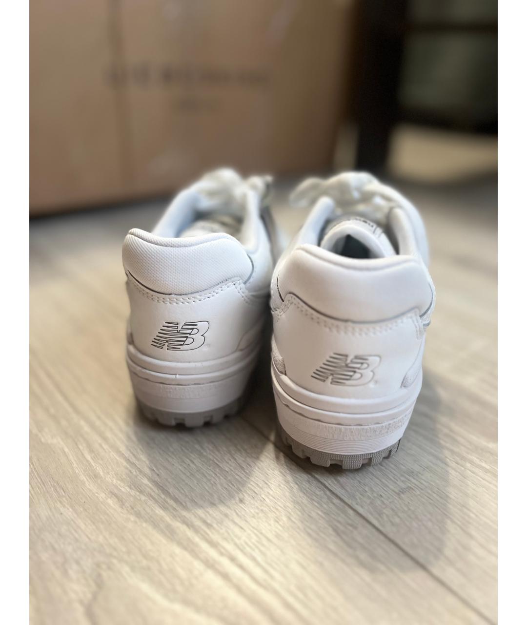 NEW BALANCE Белые кожаные кроссовки, фото 4