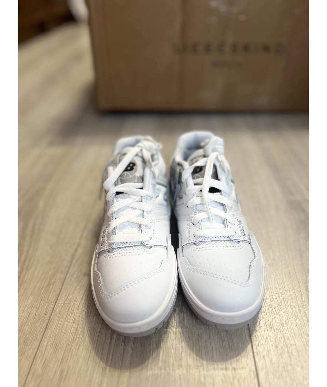 NEW BALANCE Белые кожаные кроссовки, фото 2