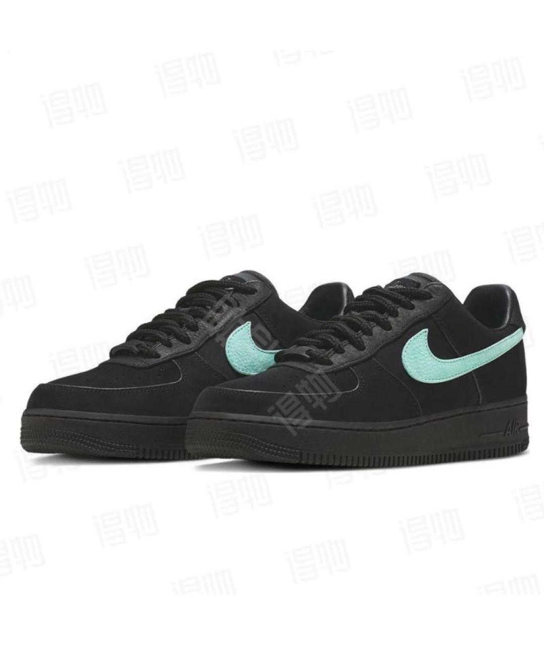 NIKE Черные нубуковые кроссовки, фото 4