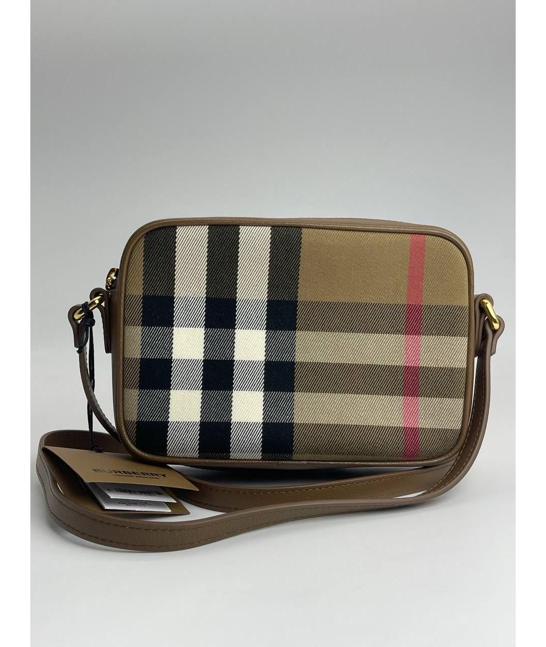 BURBERRY Коричневая кожаная сумка через плечо, фото 9