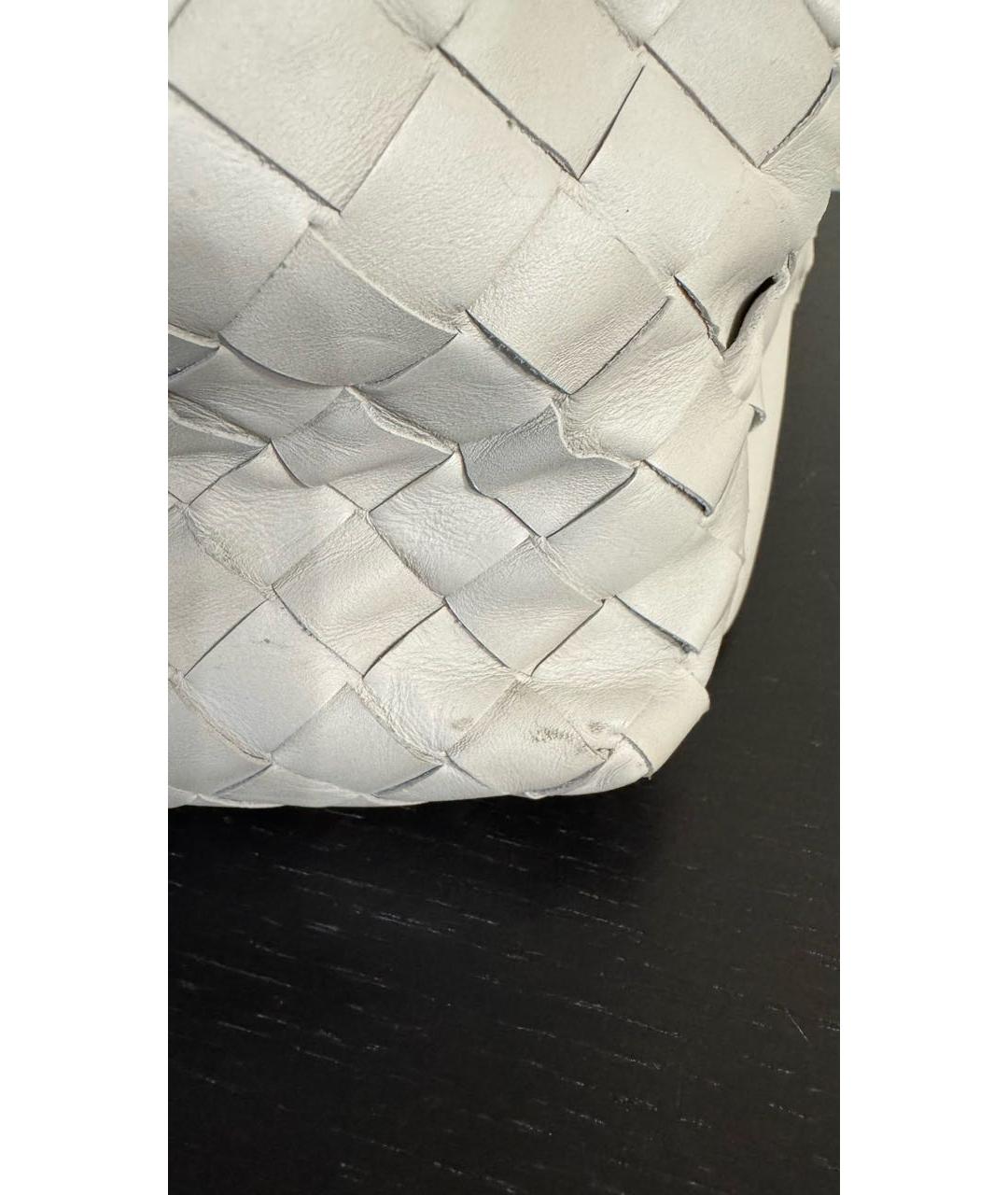 BOTTEGA VENETA Белый кожаный рюкзак, фото 2