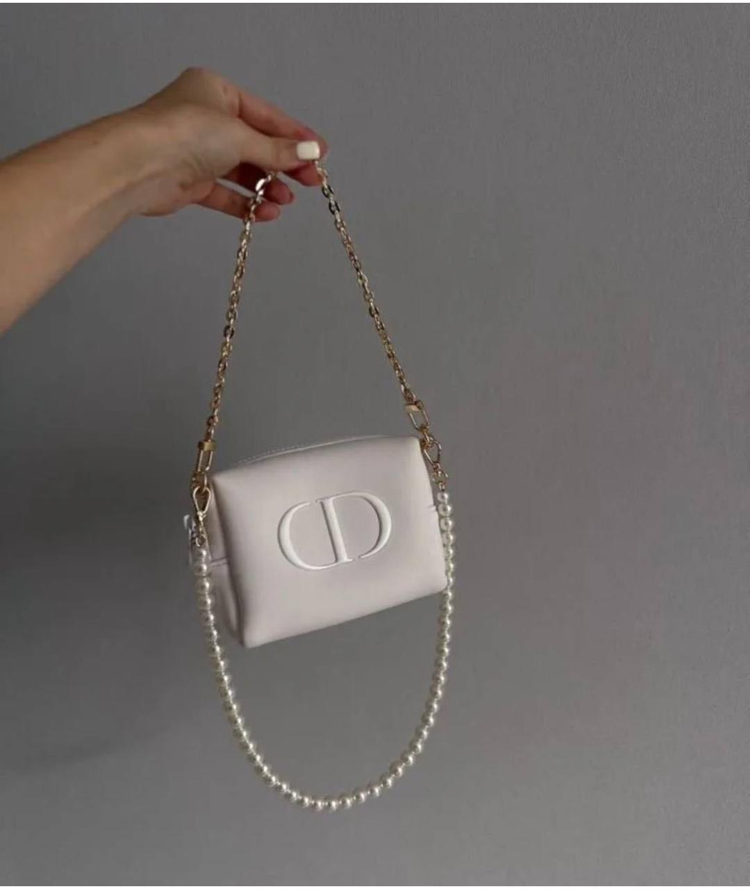 CHRISTIAN DIOR Белая сумка с короткими ручками, фото 7