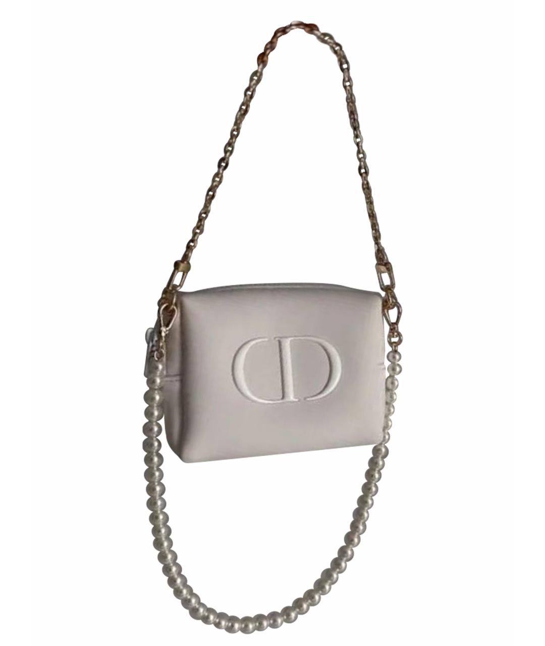 CHRISTIAN DIOR Белая сумка с короткими ручками, фото 1