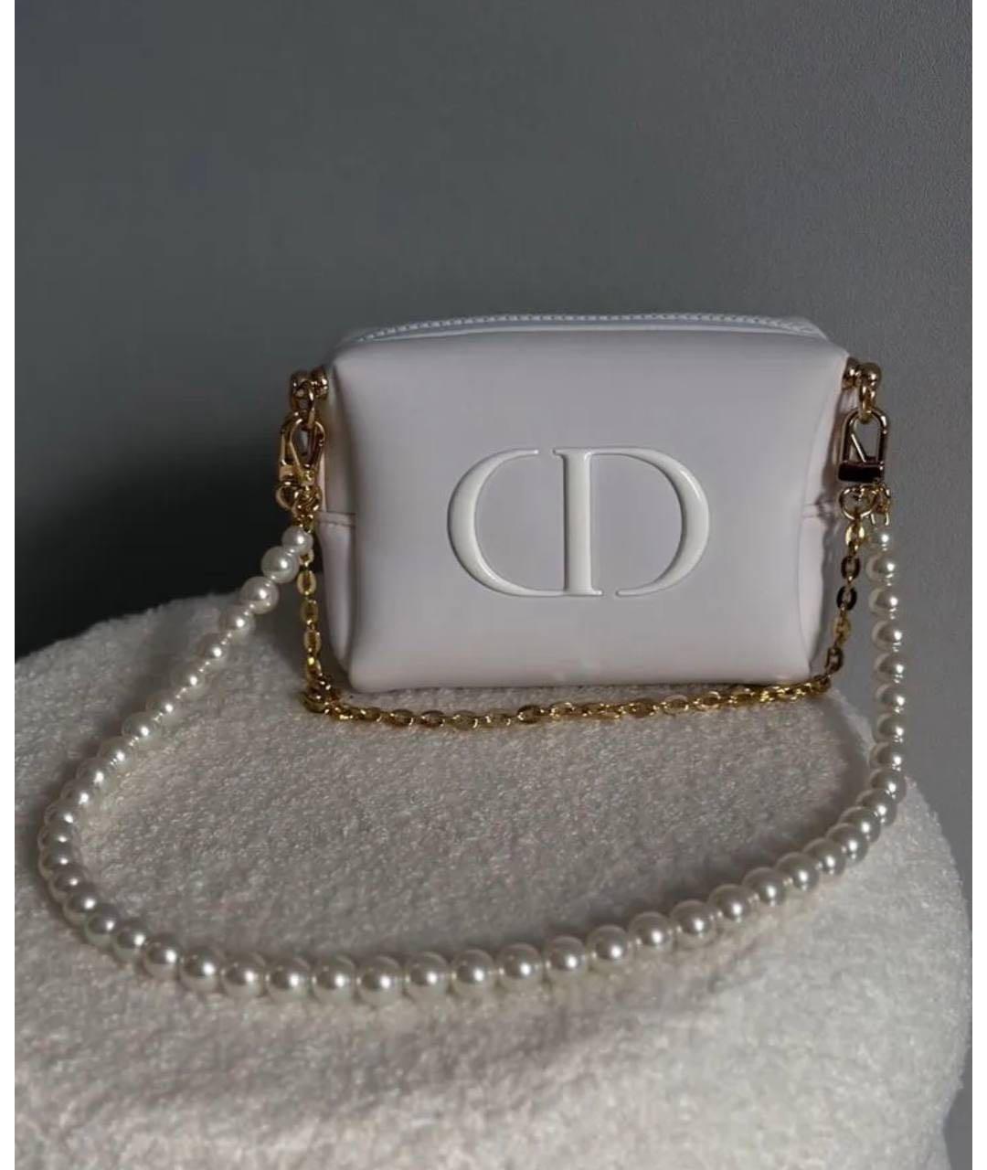 CHRISTIAN DIOR Белая сумка с короткими ручками, фото 2