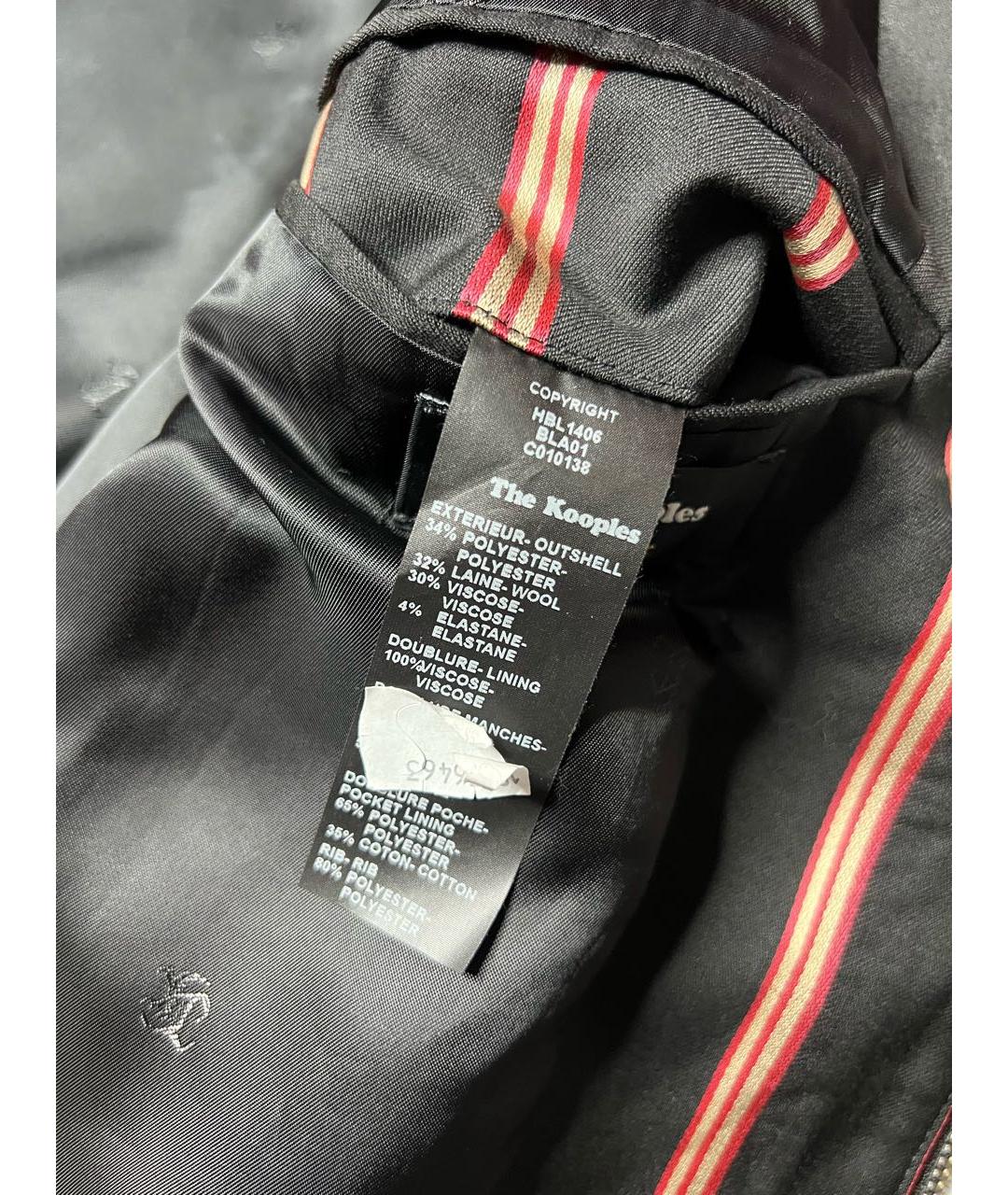 THE KOOPLES Черная шерстяная куртка, фото 8