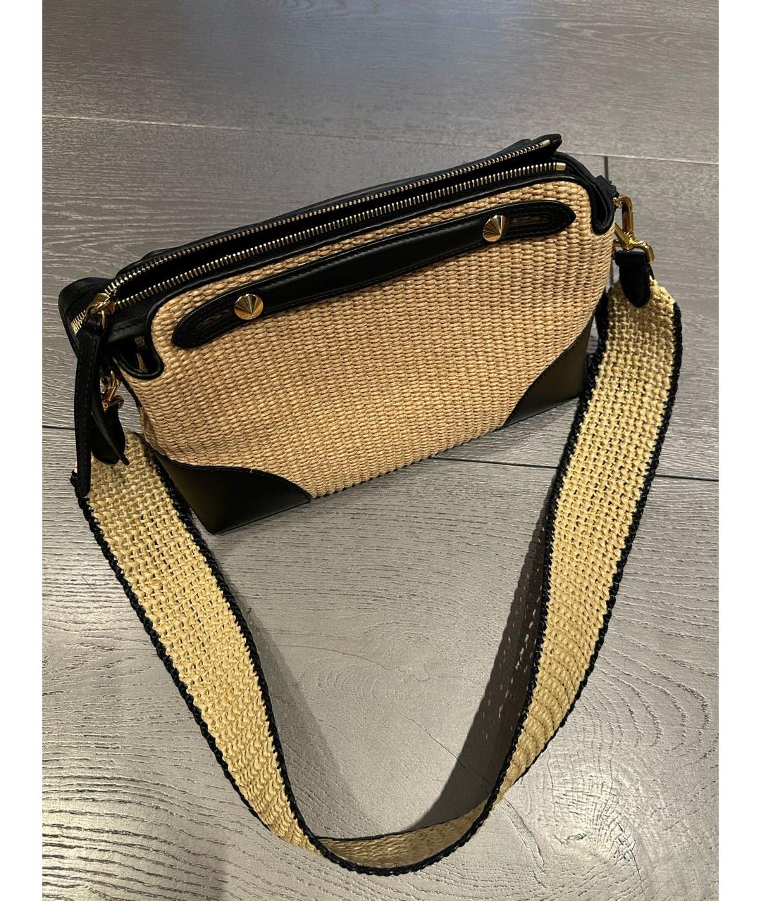 FENDI Бежевая пелетеная сумка через плечо, фото 2
