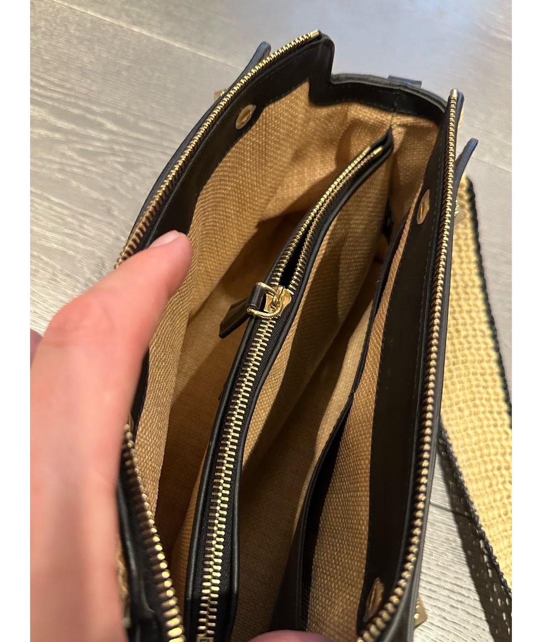 FENDI Бежевая пелетеная сумка через плечо, фото 3