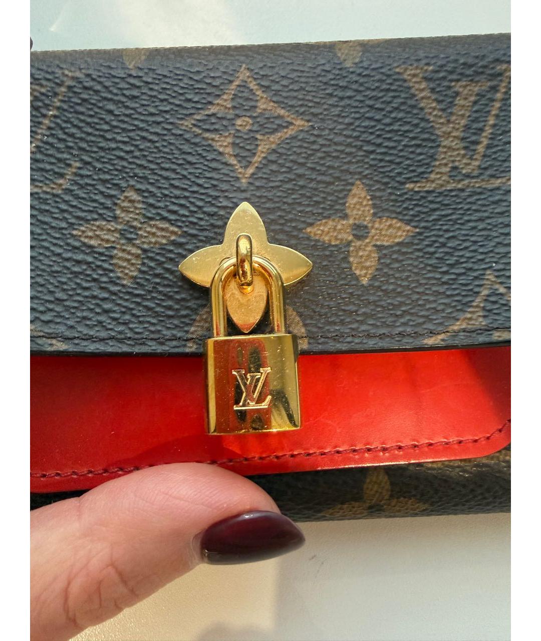 LOUIS VUITTON Коричневый кошелек, фото 2