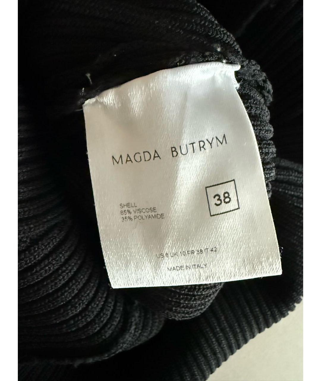 MAGDA BUTRYM Черное вискозное боди, фото 4