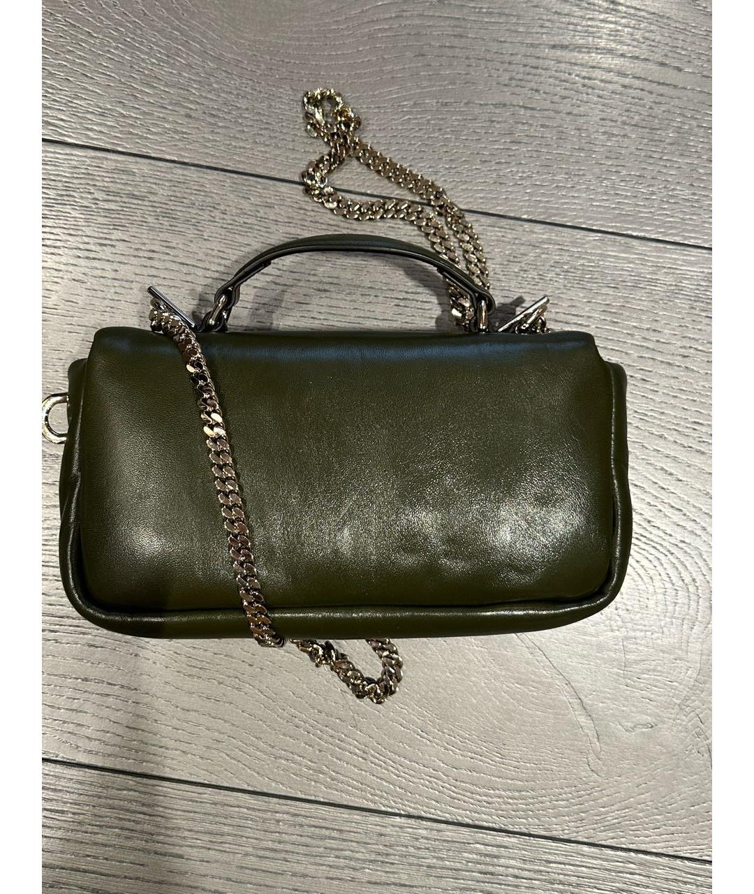 GUCCI Зеленая кожаная сумка через плечо, фото 2