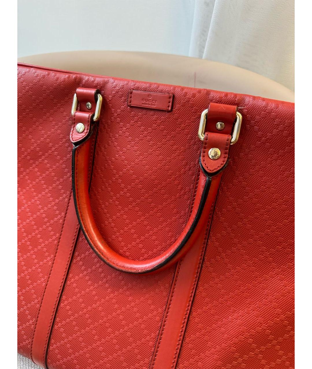 GUCCI Оранжевая кожаная сумка через плечо, фото 3