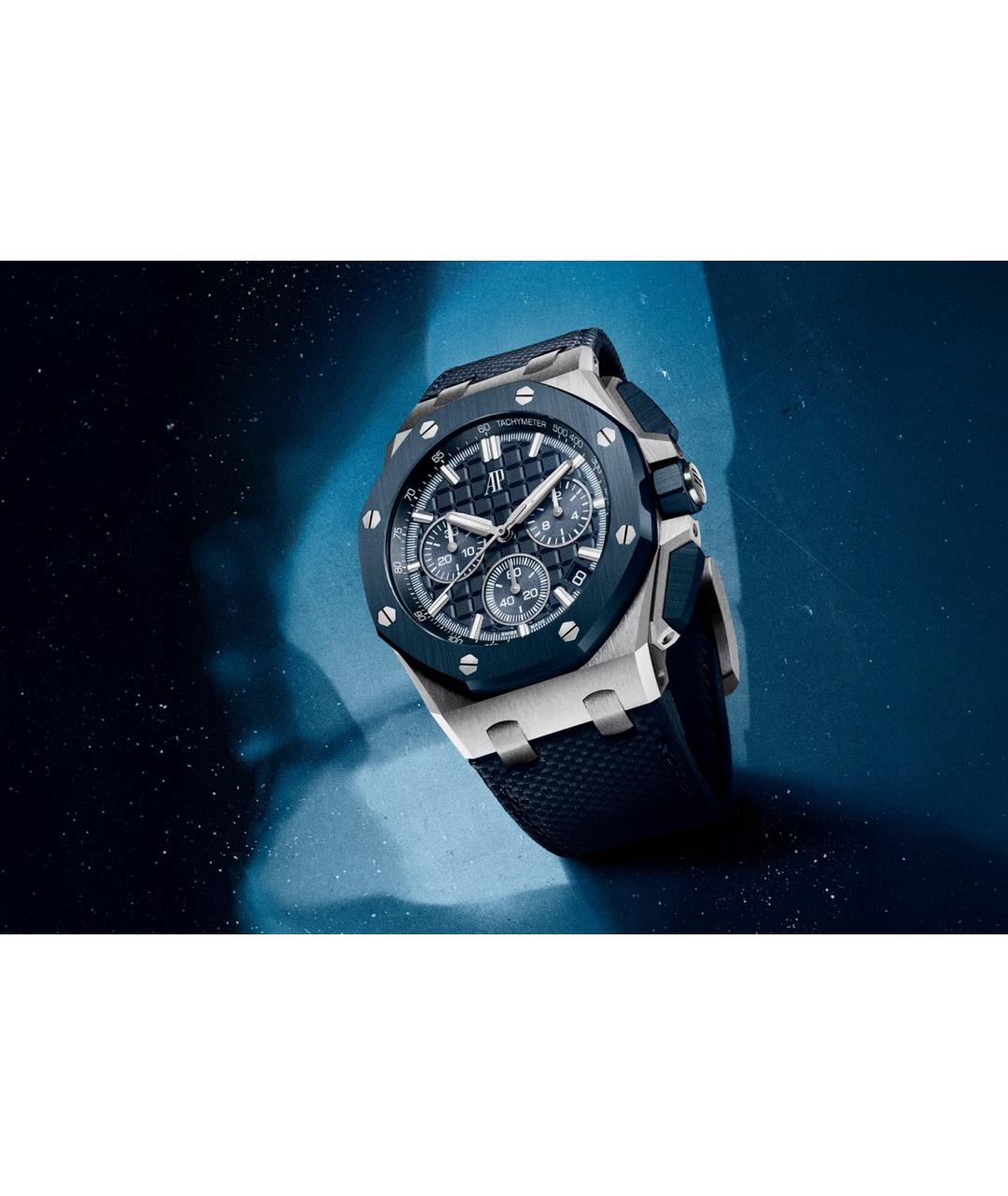 Audemars Piguet Синие керамические часы, фото 3