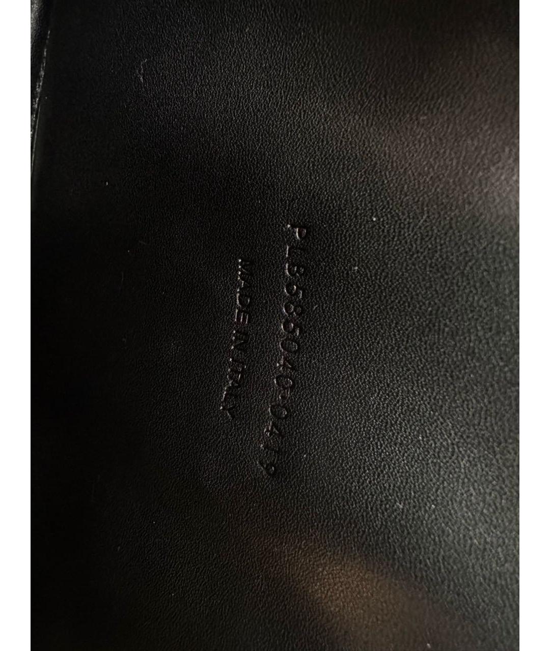 SAINT LAURENT Черная кожаная сумка через плечо, фото 4