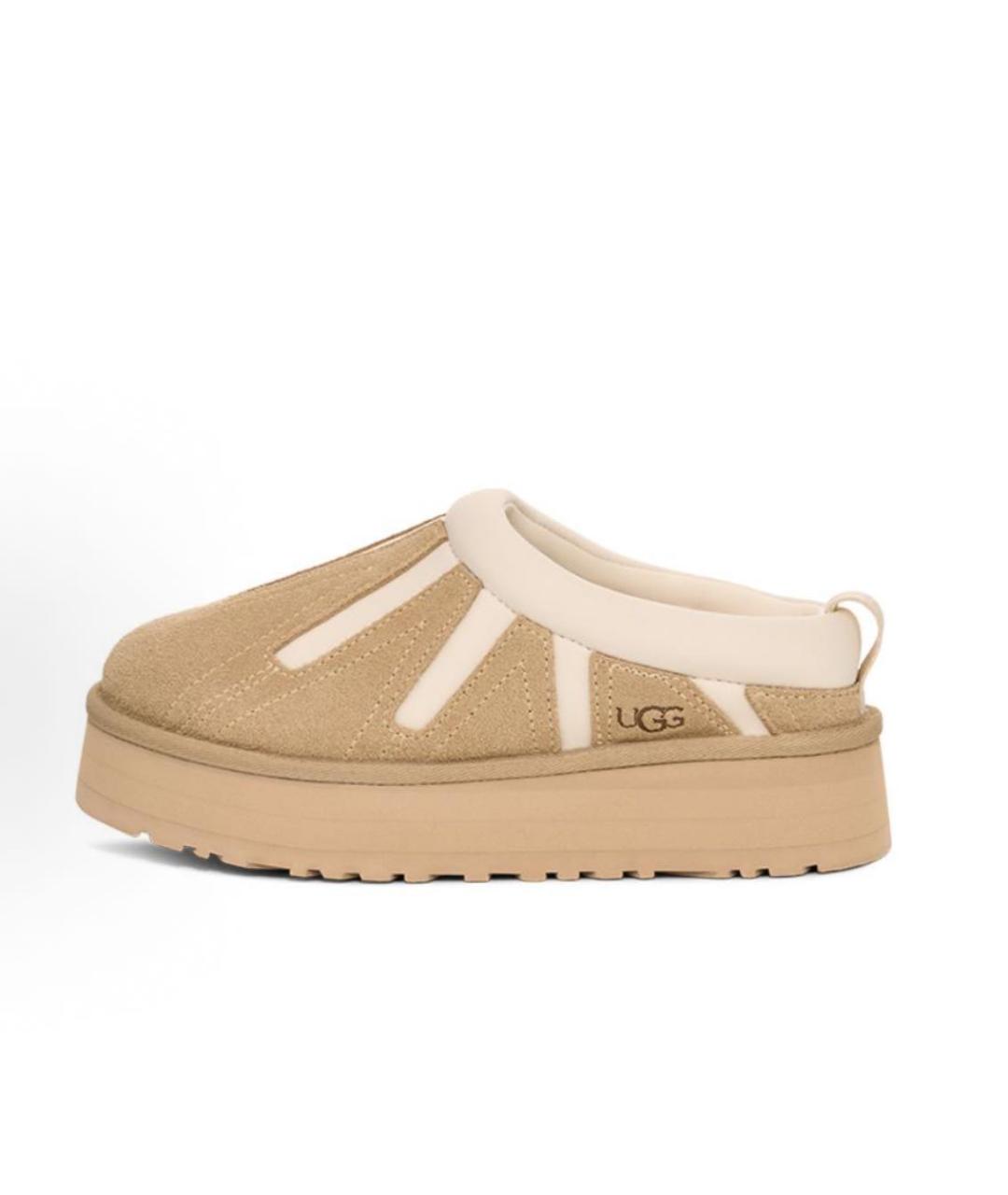 UGG AUSTRALIA Бежевые замшевые ботинки, фото 4