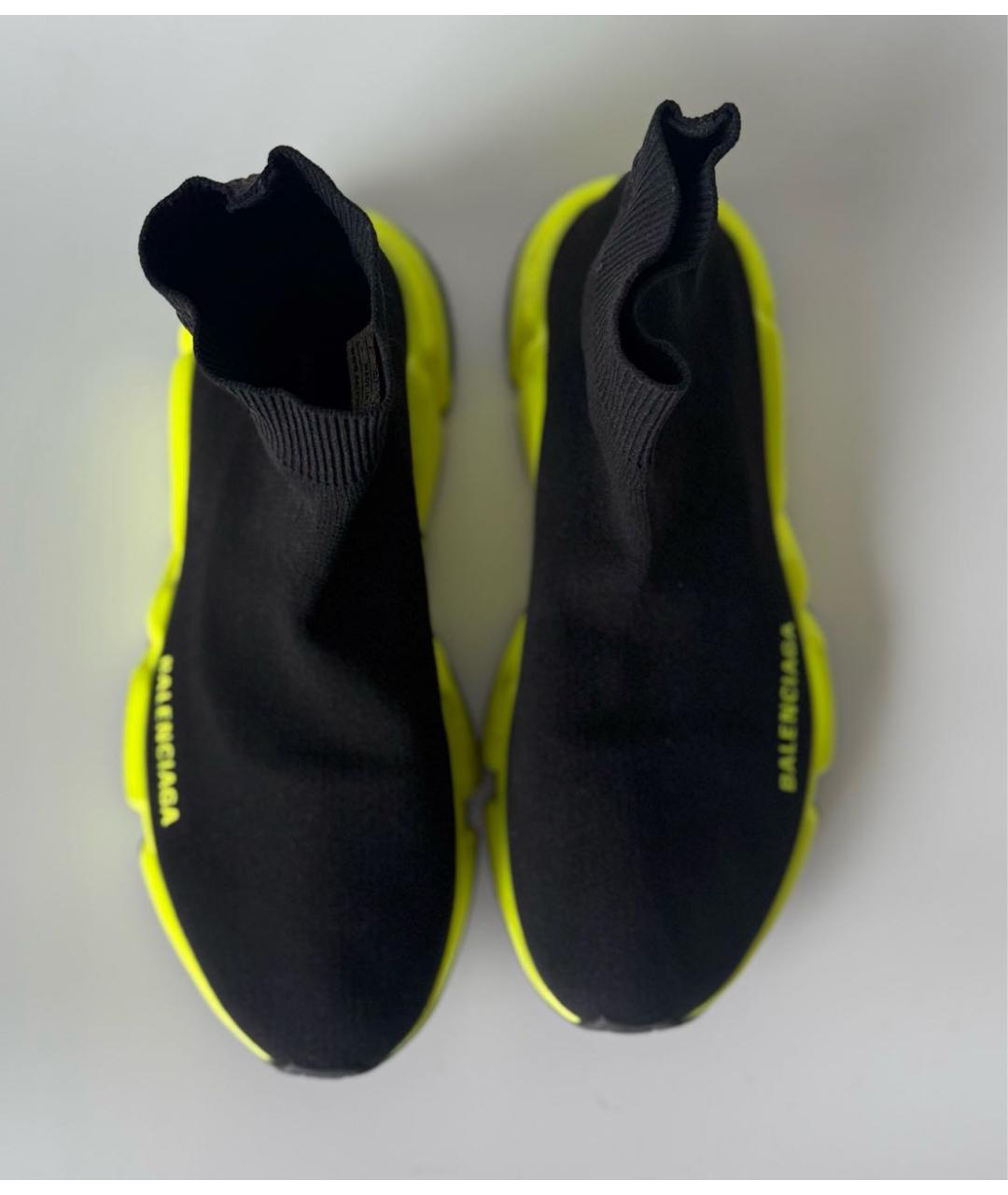 BALENCIAGA Черные текстильные кроссовки, фото 3