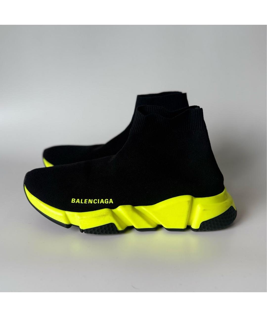 BALENCIAGA Черные текстильные кроссовки, фото 9