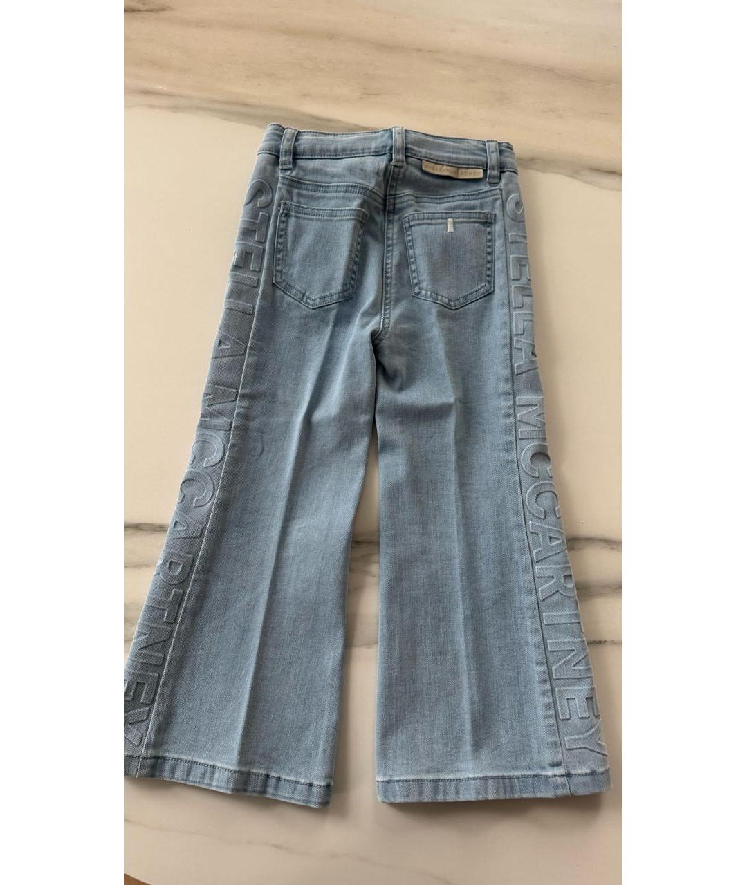 STELLA MCCARTNEY KIDS Голубые хлопковые детские джинсы, фото 5