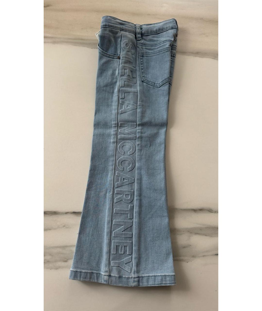 STELLA MCCARTNEY KIDS Голубые хлопковые детские джинсы, фото 7